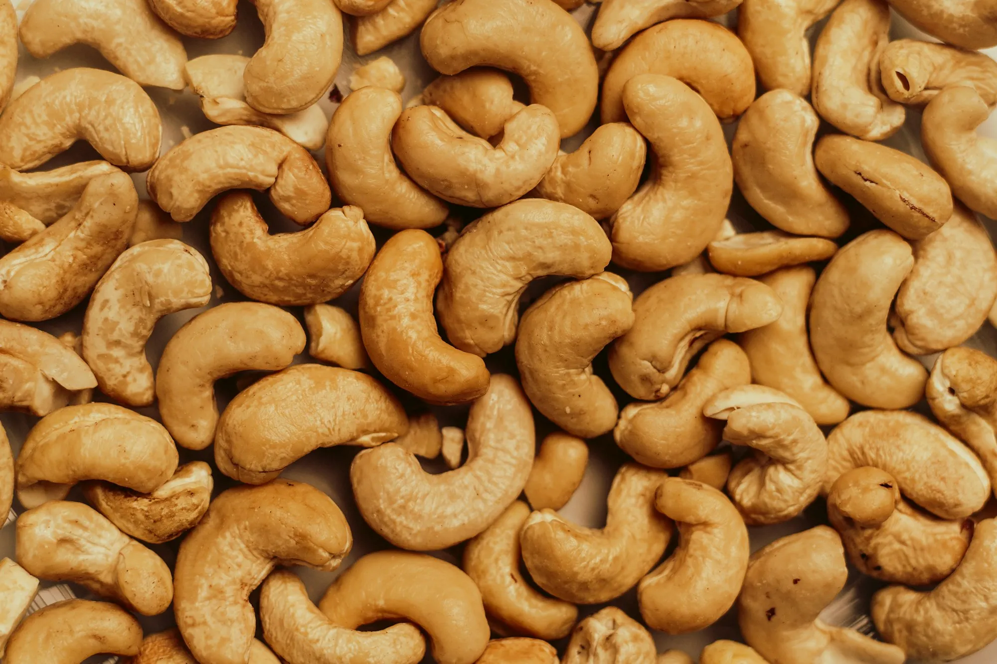 Premium whole cashew kernels graded for international wholesale export